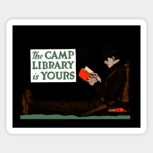 World War I Camp Library 1917 Military Magnet